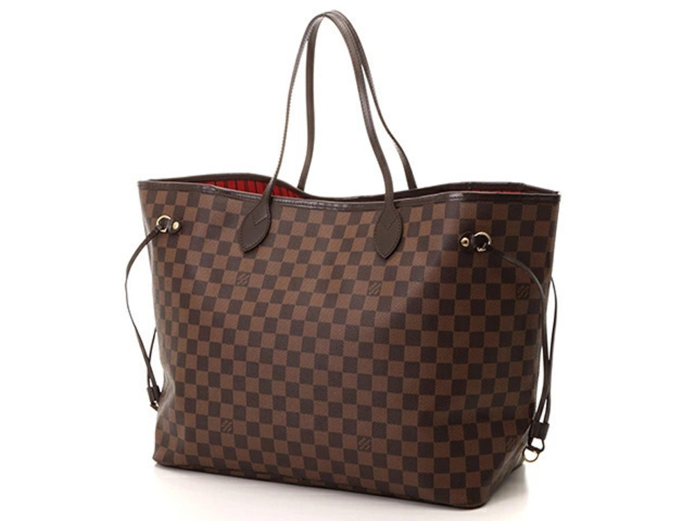 Louis Vuitton Damier pouch Neverfull Brown